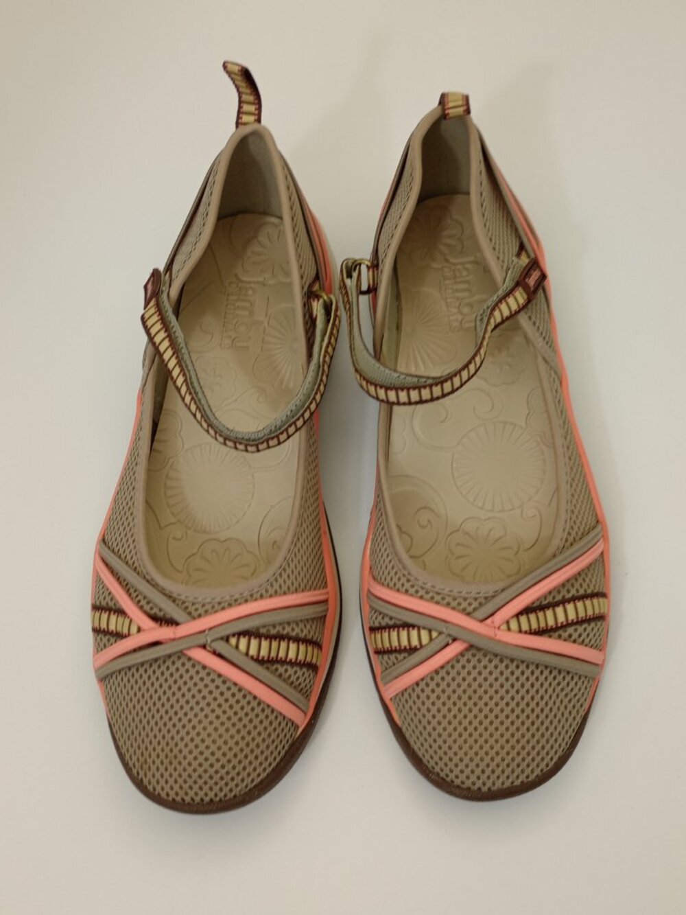 Jambu Taupe Pink Mary Jane Comfort Walking Shoes Size 8M - Picture 4 of 13